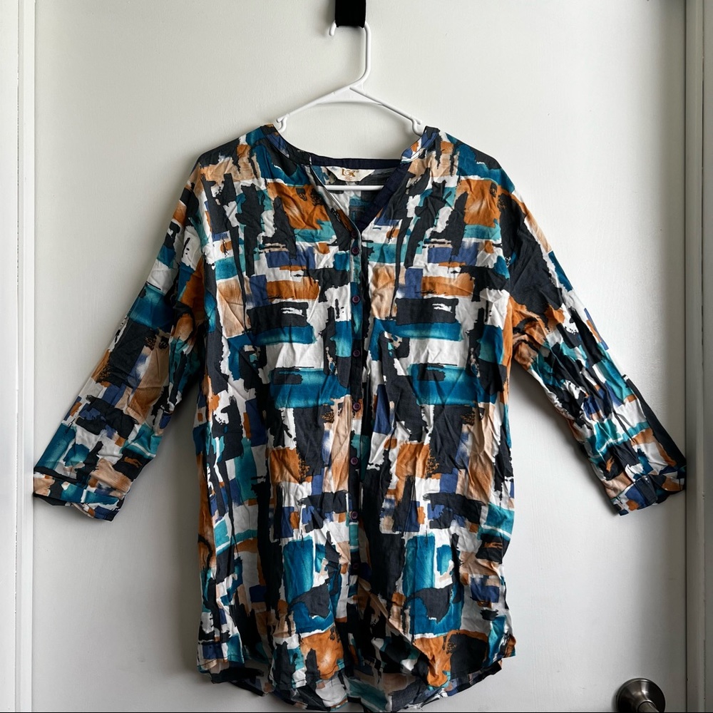 Multicolored shirt blouse